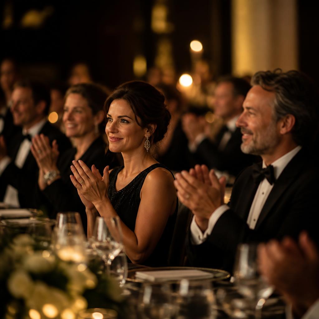 Convidados na noite de gala